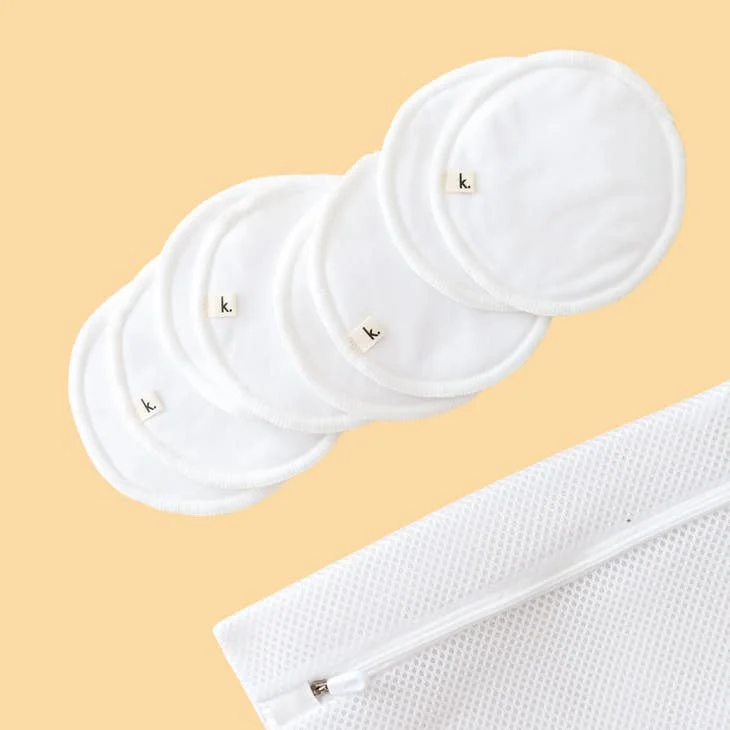 Kiin Baby - Coussinets d'Allaitement Réutilisables en Bambou||Kiin Baby - Bamboo Reusable Breast Pads - Boutique Bébé en Ligne : Soins, Jouets et Articles Maison Coussinets d'allaitement jetables Lansinoh - produit allaitement maman