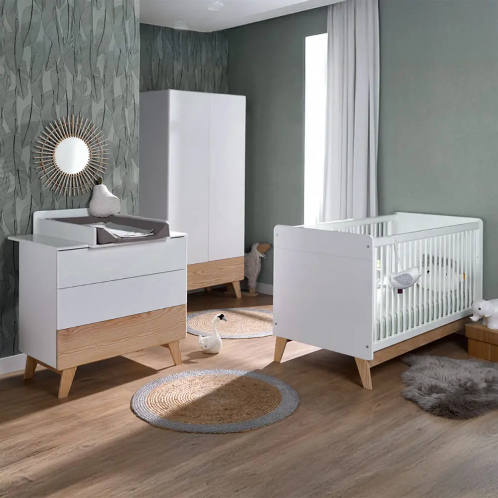 Chambre complète HARMONIE blanche Boutique Bébé Ligne Soins Jouets Articles Maison