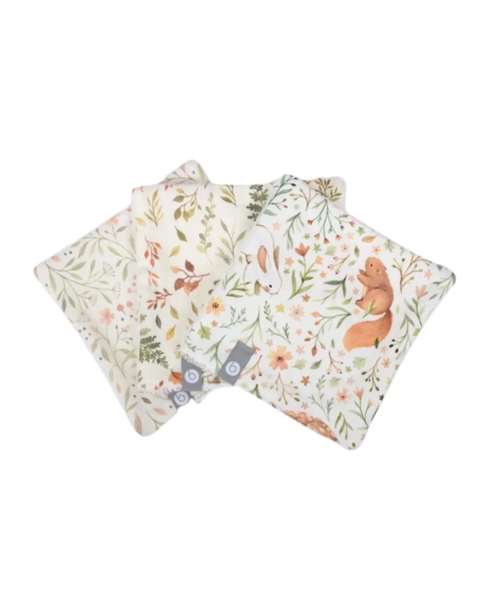 Trio de lingettes pour bébé - Animaux de la forêt - Bambino par Baluchon - Boutique Maman & Bébé – Produits Essentiels au Quotidien - {'count': 1, 'name': 'hochets'}