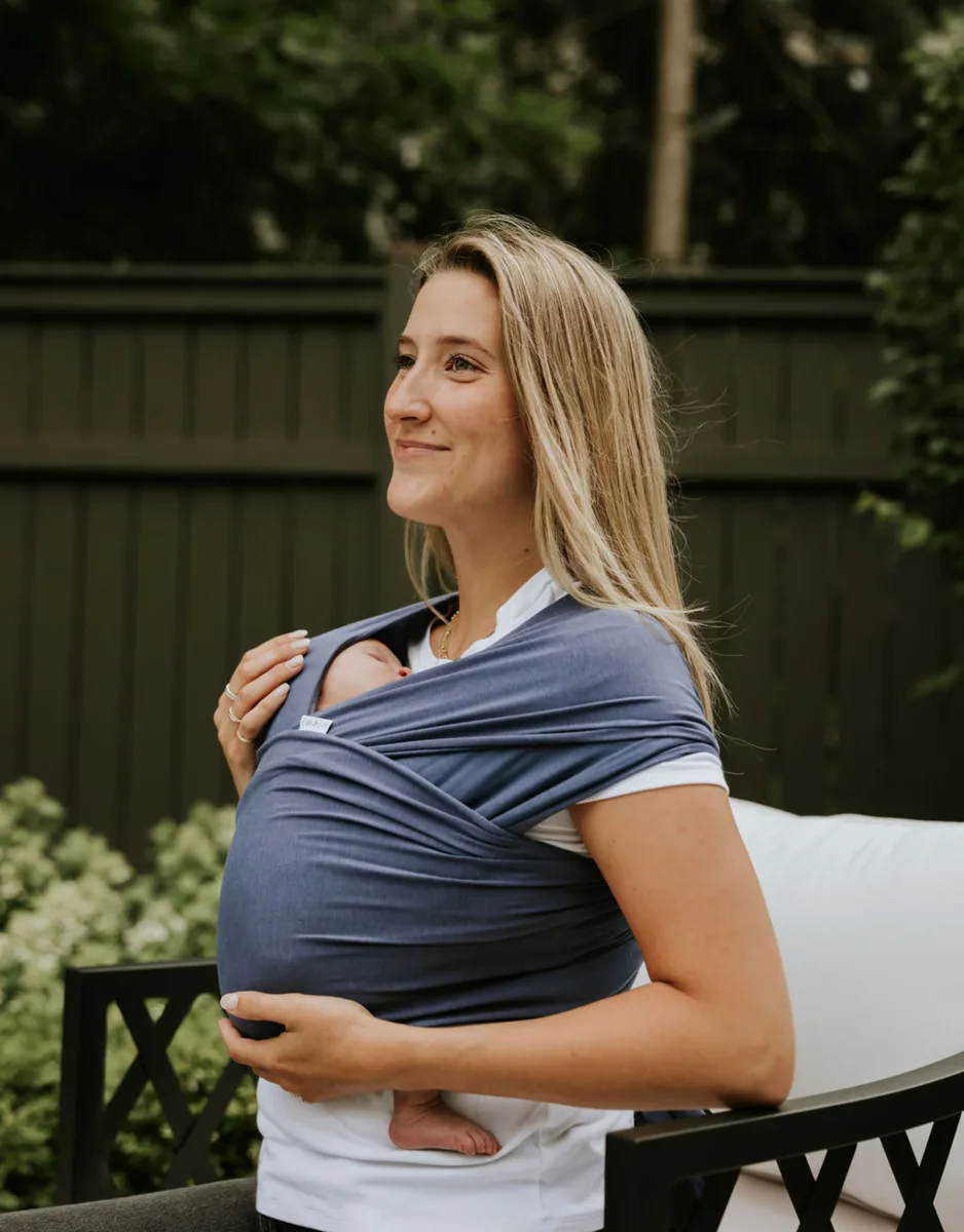 Écharpe de portage en bambou - Bleu - Zak & Zoé - Boutique Maman & Bébé – Produits Essentiels au Quotidien - {'count': 1, 'name': 'Mama'}