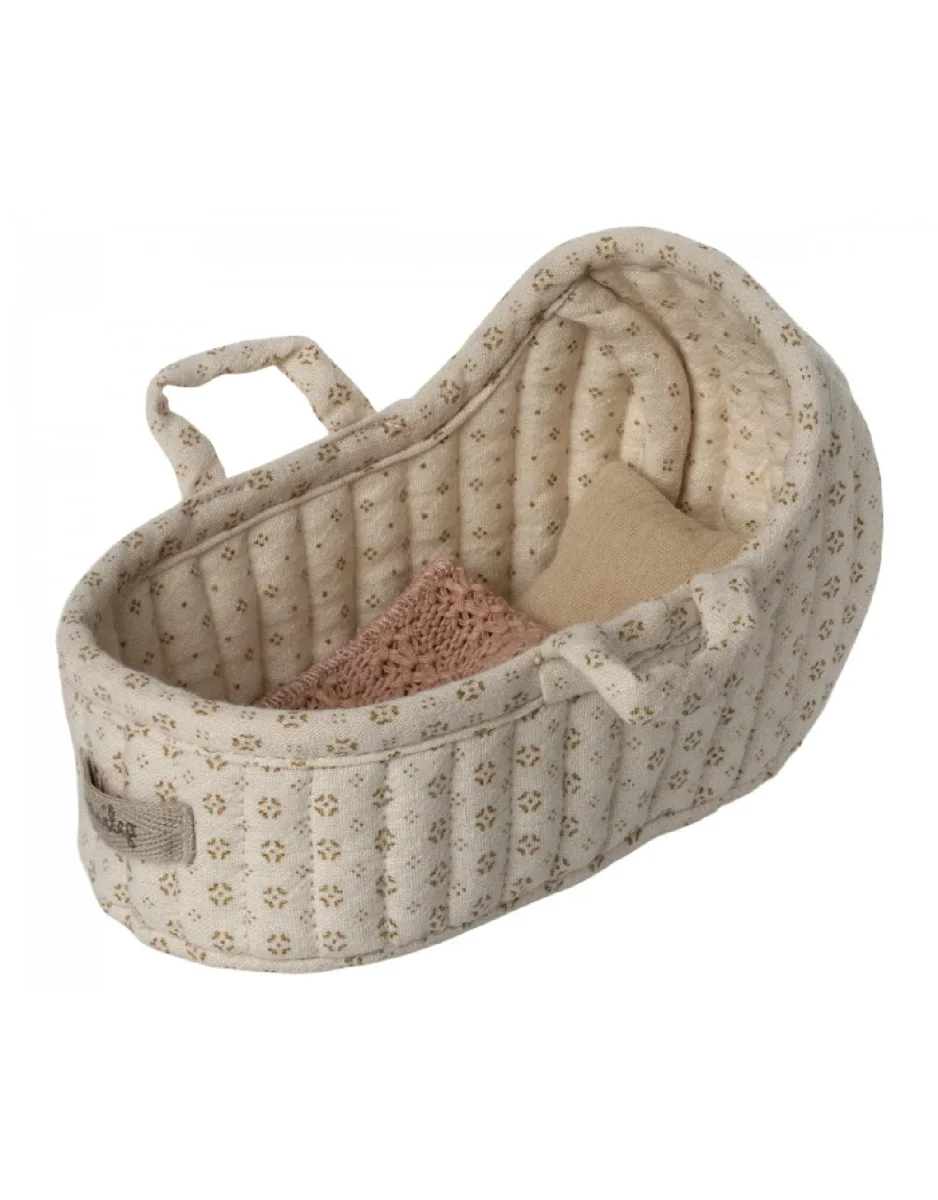 Couffin crème / fleur ocre et couverture rose pour lapin - Maileg - Boutique Maman & Bébé – Produits Essentiels au Quotidien - {'count': 1, 'name': 'COMPAGNIE'}