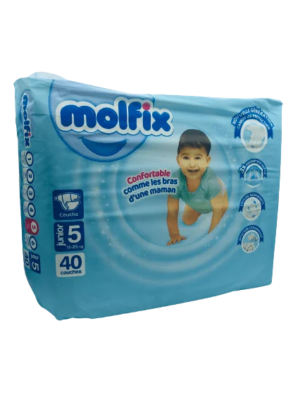 Molfix Couches Bébé Taille 5 Junior (40 Pièces) PACK - Vins Rouges Harmonieux pour Chaque Occasion