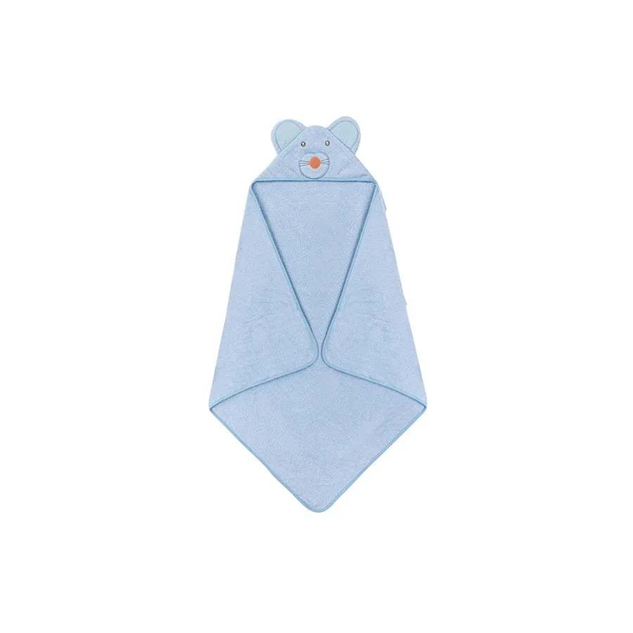 Interbaby Cape De Bain-100X100-400 Gsm then Coton – Mod.Raton – Bleu - ​Boulangerie-Pâtisserie | Pain au Levain & Viennoiseries