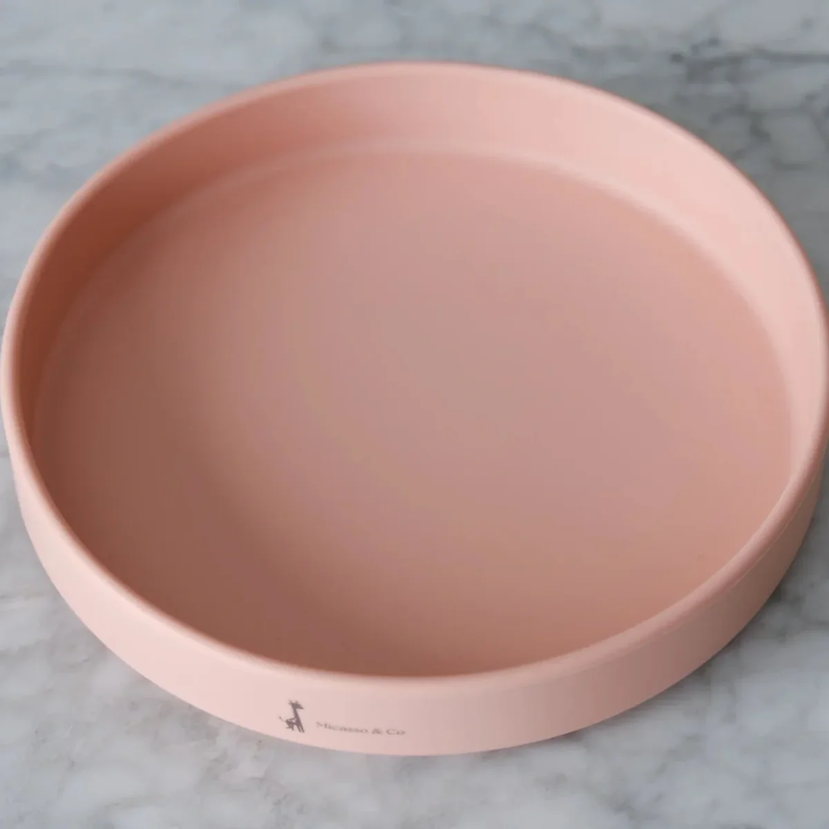 Micasso & Co. - Assiette en Silicone - Vieux Rose||Micasso & Co. - Silicone Plate assiette - Pink - Boutique Bébé en Ligne : Soins, Jouets et Articles Maison