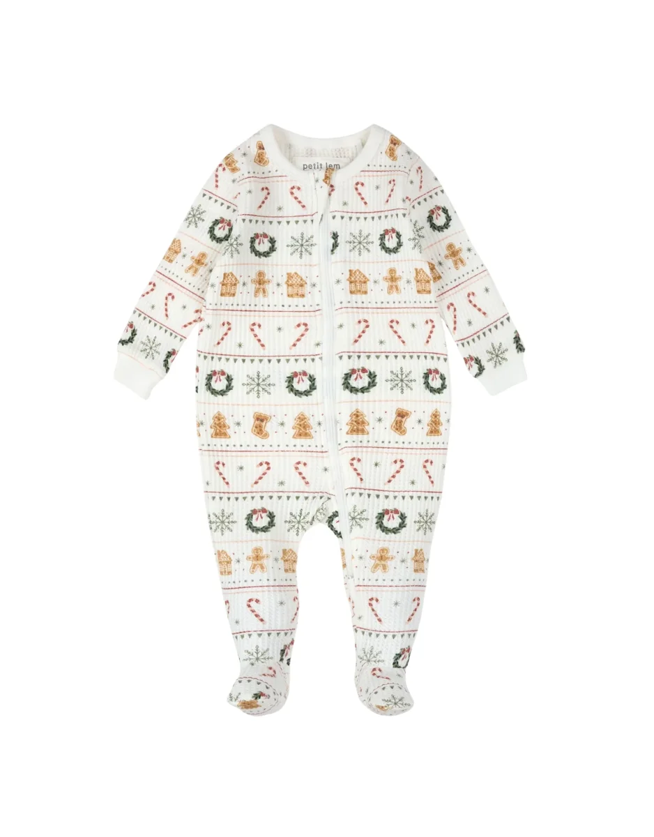 Dormeuse thermique gaufrée Friandises jacquard Petit Lem Boutique Maman Bébé Produits Essentiels Quotidien