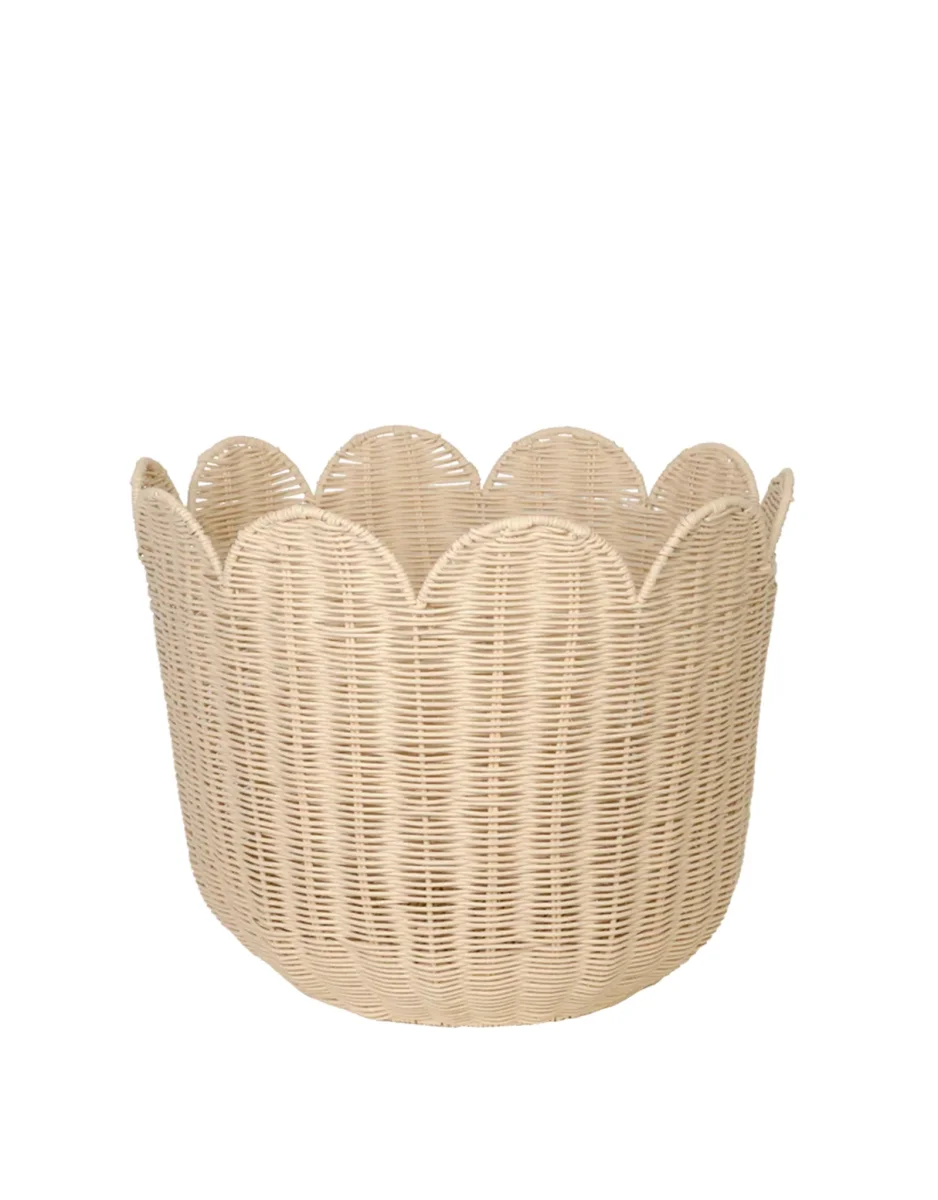 Panier tulipe en rotin naturel - Olli Ella - Boutique photographie Maman & Bébé – Produits Essentiels au Quotidien