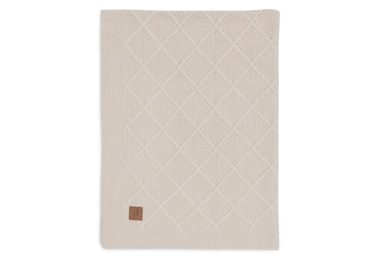Jollein Couverture de lit Check Knit Oatmeal 100 X 150 cm - Couverture E-shop mondial – Produits durables, modernes et accessibles partout
