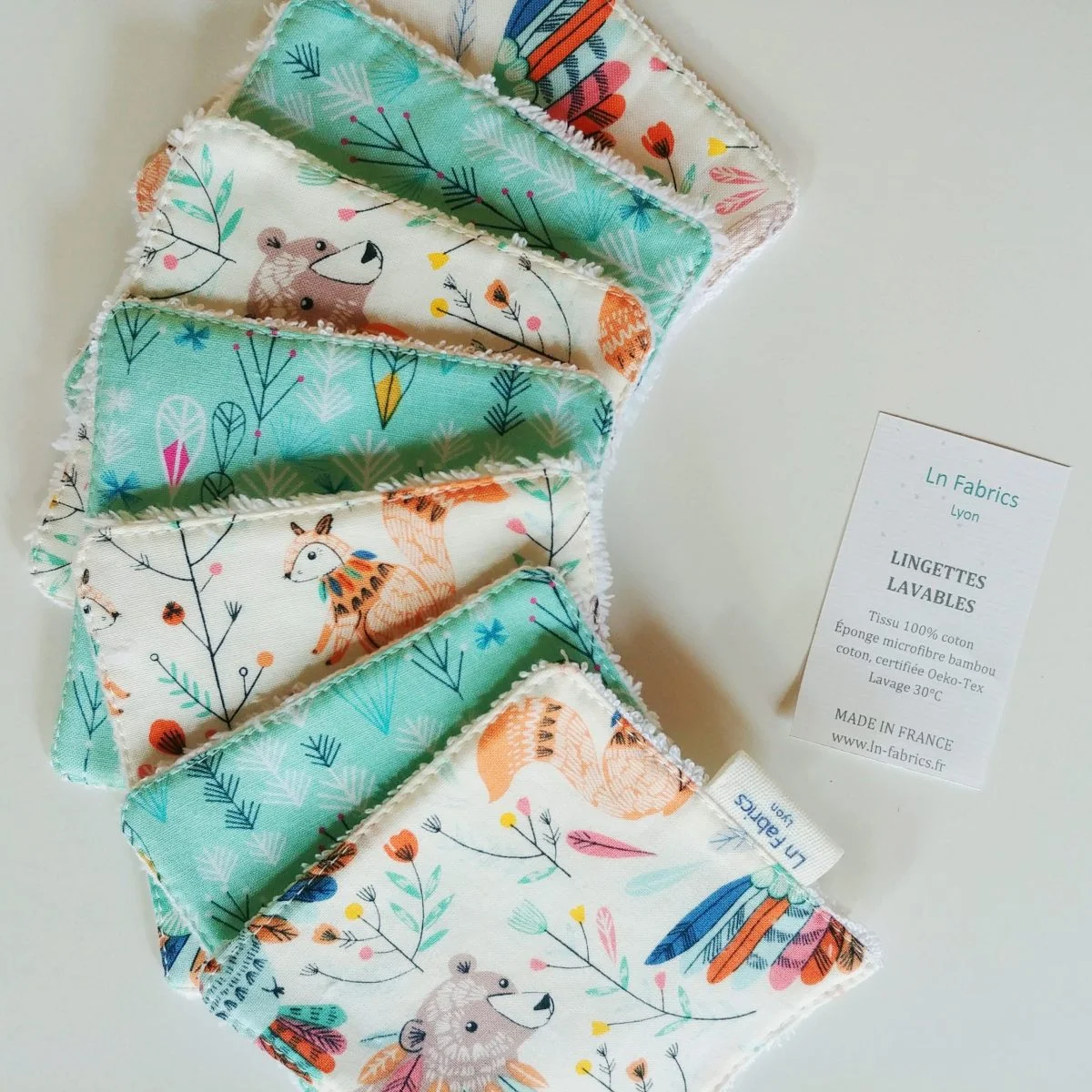 Lingettes lavables Boho Meadow - Édition Limitée – L’Art de la déco Table Française en Promotion !