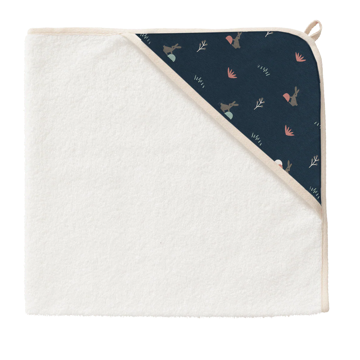 Fresk Serviette de bain Baby Rabbit Mood Indigo - E-shop mondial – Produits durables, modernes et accessibles partout - coton bio serviette bain e-shop produit