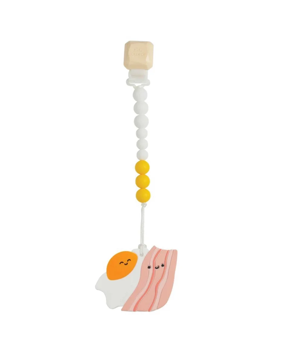 Jouet de dentition - Oeuf & bacon - Loulou Lollipop - Boutique Maman & Bébé – Fraise Produits Essentiels au Quotidien