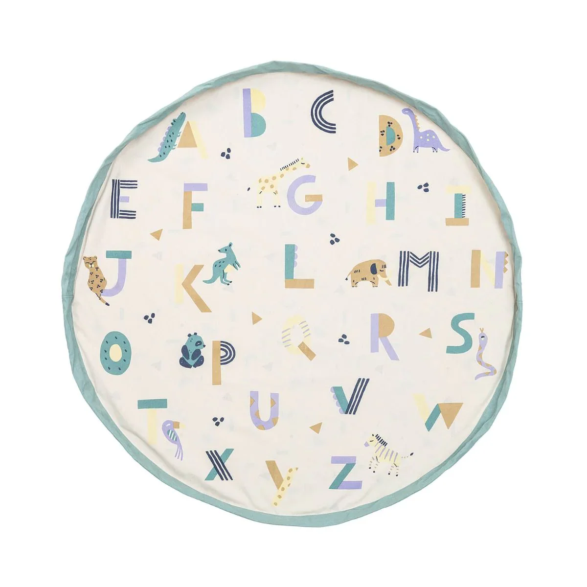 TAPIS DE JEU ET SAC DE RANGEMENT - ALPHABET ANIMAUX - Boutique Maman Playroom & Bébé – Produits Essentiels au Quotidien
