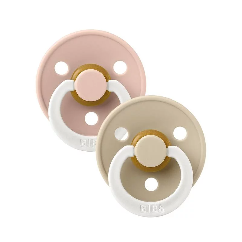 BIBS – LOT DE 2 SUCETTES COULEUR BLUSH GLOW / VANILLA GLOW TAILLE 2 +6 MOIS - ​Boulangerie-Pâtisserie | Pain au Levain & Viennoiseries​ Vanilla Pod Powder | Sainte Lucie