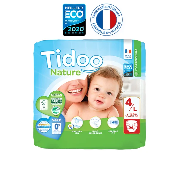 Couche Écologique Taille 4 7 à 18 kg 3×24 Tidoo - Vins Rouges Harmonieux pour Chaque Occasion - {'count': 1, 'name': 'Bébé'}