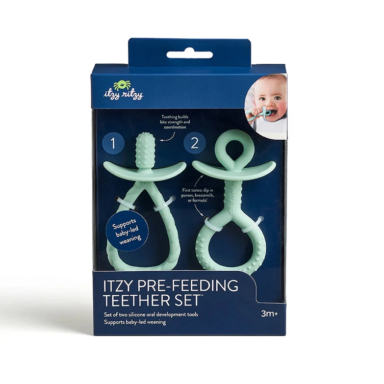 Ensemble dentition Pre Feeding Teether Set Itzy Ritzy Boutique Maman Bébé Produits Essentiels Quotidien