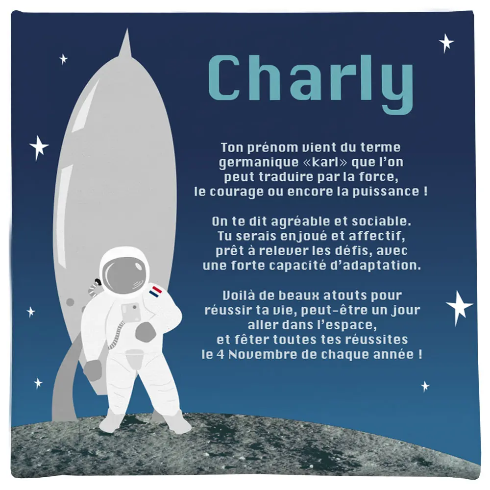Toile astronaute autour du prénom de votre enfant - Boutique Bébé en Ligne : Soins, Jouets et Articles Maison Tableau enfant personnalisé qui raconte des histoires autour du prénom –  L'Atelier BABY'SPHERE