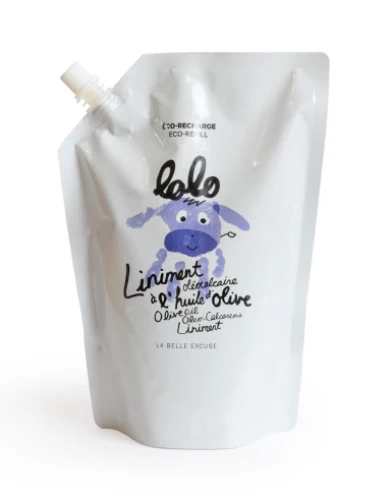 Lolo Éco-Recharge Liniment Oléocalcaire 1L||Lolo Eco Refill Oleo Calcareous Liniment 1L Boutique Bébé Ligne Soins Jouets Articles Maison