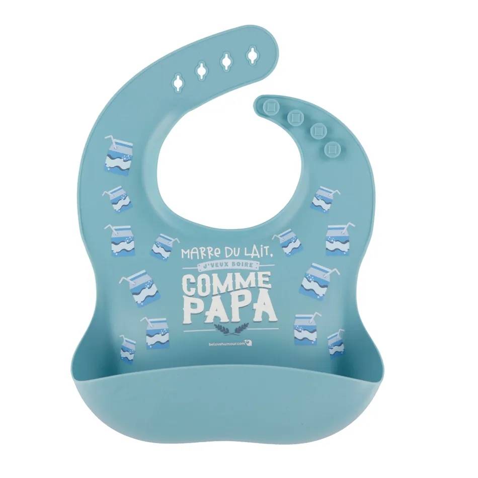 Bavoir Silicone - Marre du lait! Je veux boire comme papa - Saldi Straordinari – Offerte Speciali Disponibili Adesso - Shirt
