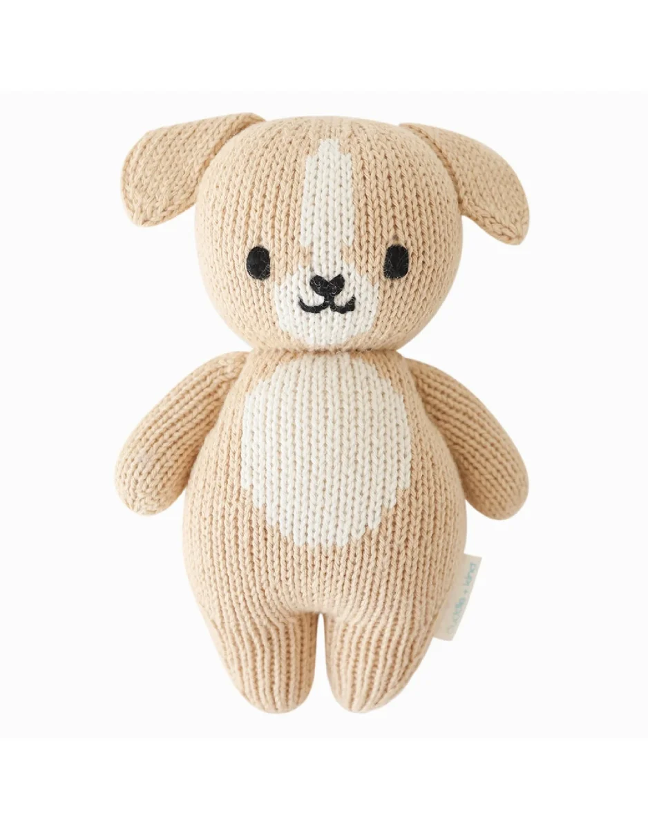 Peluche - Bébé chien 7" - Cuddle + kind - Boutique Maman & Bébé – Produits Essentiels au Collection Quotidien