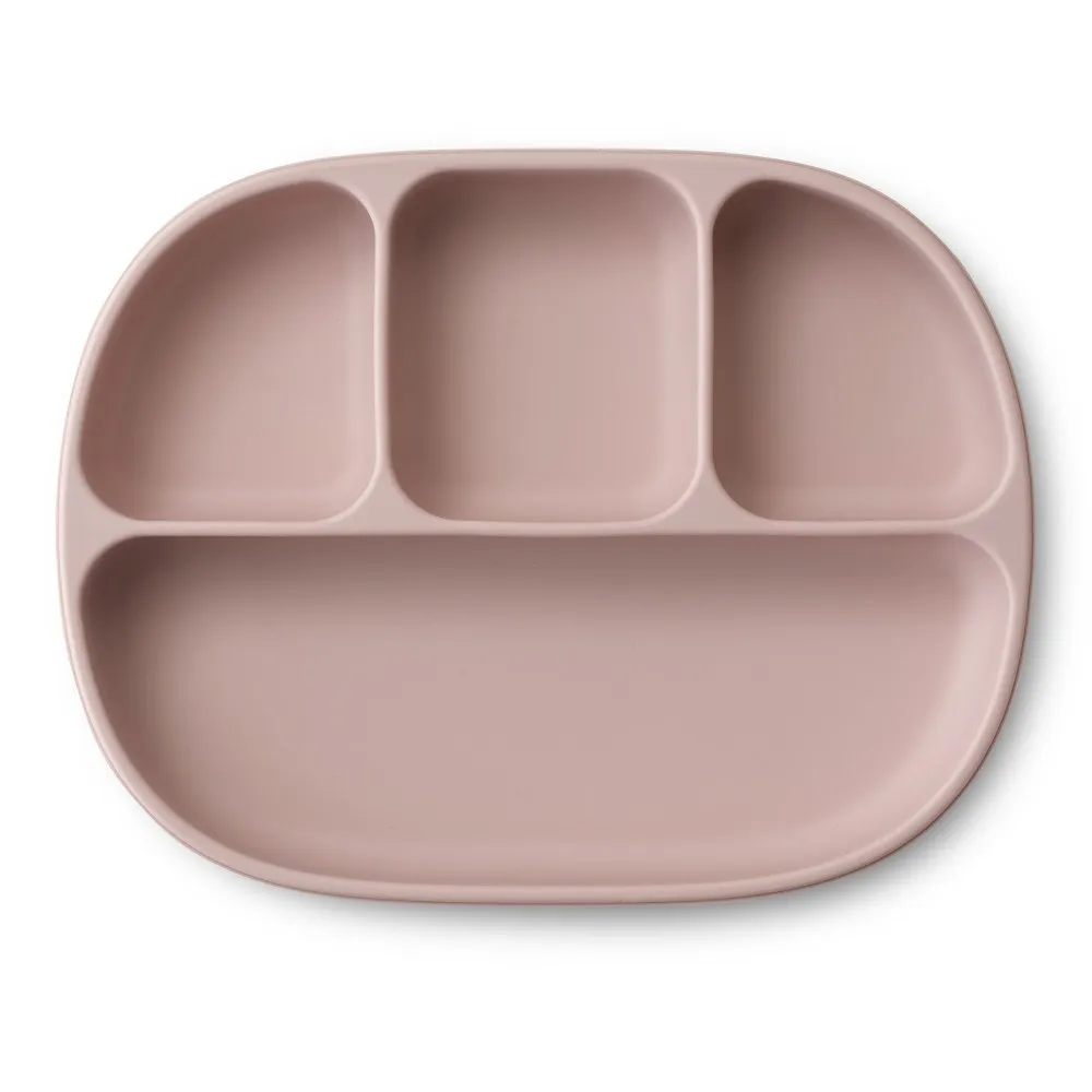 Interbaby Assiette silicone ventouse couvercle rose Édition Limitée Art Table Française Promotion