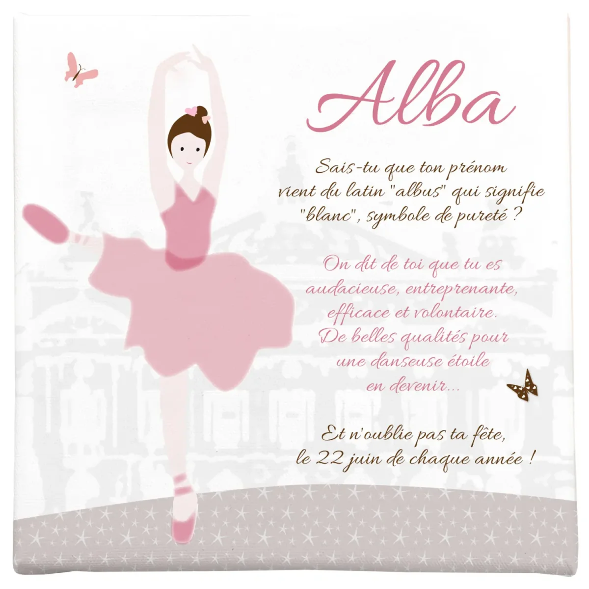 Toile prénom personnalisée – Danseuse étoile en tutu rose - Boutique Bébé en Ligne : Soins, Jouets et Articles Maison SHAYUAN Rouleau de tulle pailleté 137 cm x 7,3 m avec étoiles dorées et  lune, pour jupe de tutu, nappe, jupe de table, décoration de mariage,  décoration de scène - Bleu marine :