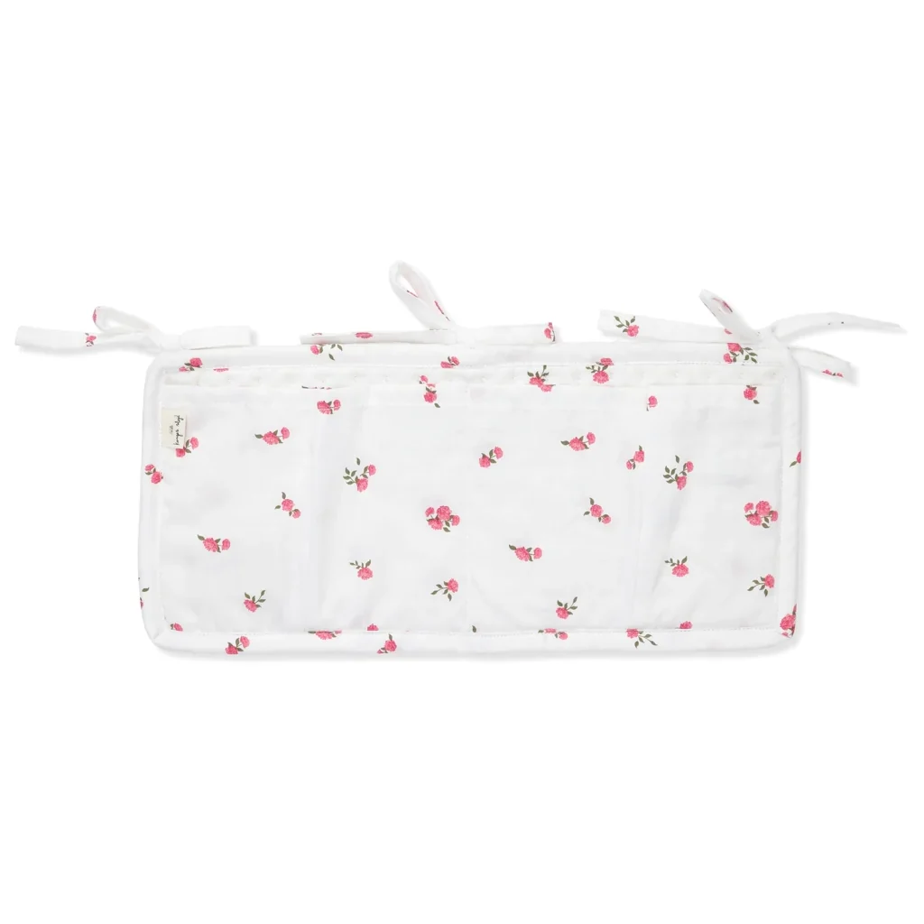 Konges Slojd - Pochette de Rangement Bassinette - Bonderose Big||Konges Slojd - Quilted Bed Pockets - Bonderose Big - Boutique Bébé en Ligne : Soins, Jouets et Articles Maison - {'count': 1, 'name': 'jeux'}