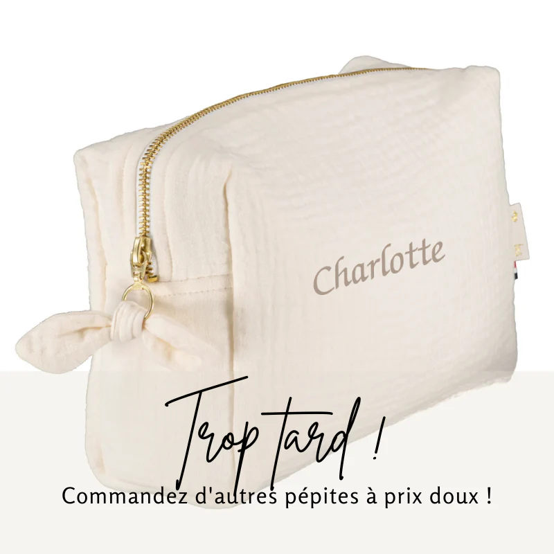 Trousse de toilette écru - Boutique Maman & Bébé – Produits Essentiels au Quotidien - Bébé naissance