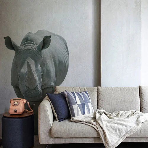 Sticker Mural Rhinocéros - Saldi Straordinari – Offerte Speciali Disponibili Adesso - Decoration