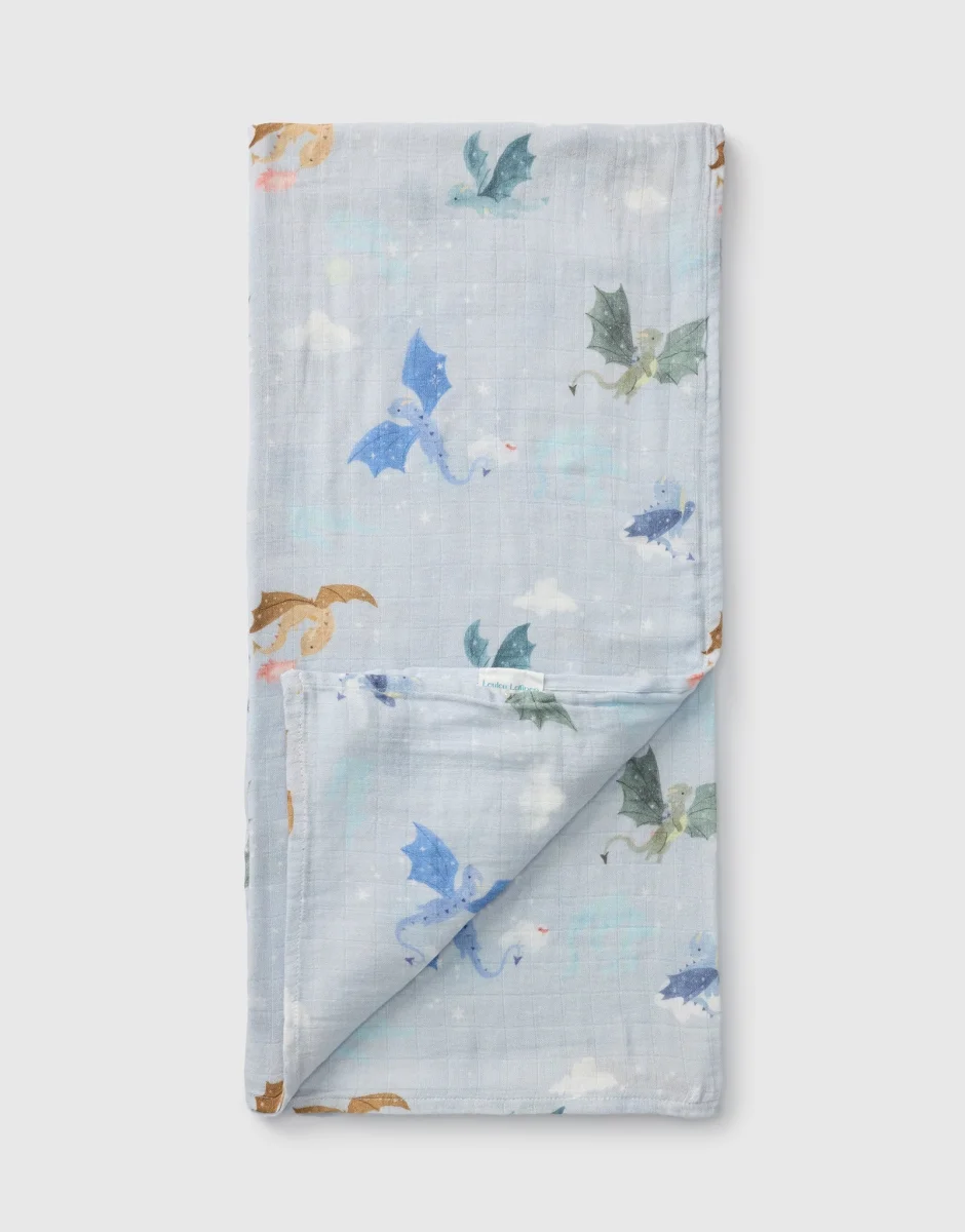 Couverture de mousseline de bambou - Dragons magiques - Saldi Straordinari – Offerte mousseline Speciali Disponibili Adesso