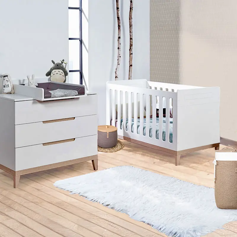 Chambre bébé essentielle NATURE blanche bois hêtre Boutique Bébé Ligne Soins Jouets Articles Maison