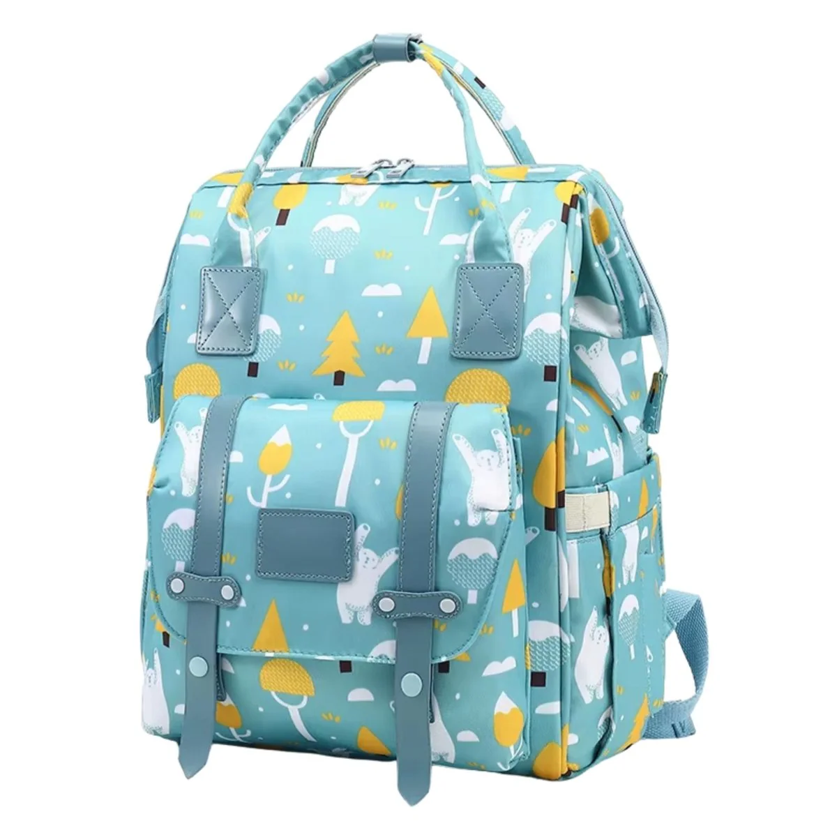 Sac à dos à langer dos | Teinte vert sauge - Boutique Bébé en Ligne : Soins, Jouets et Articles Maison