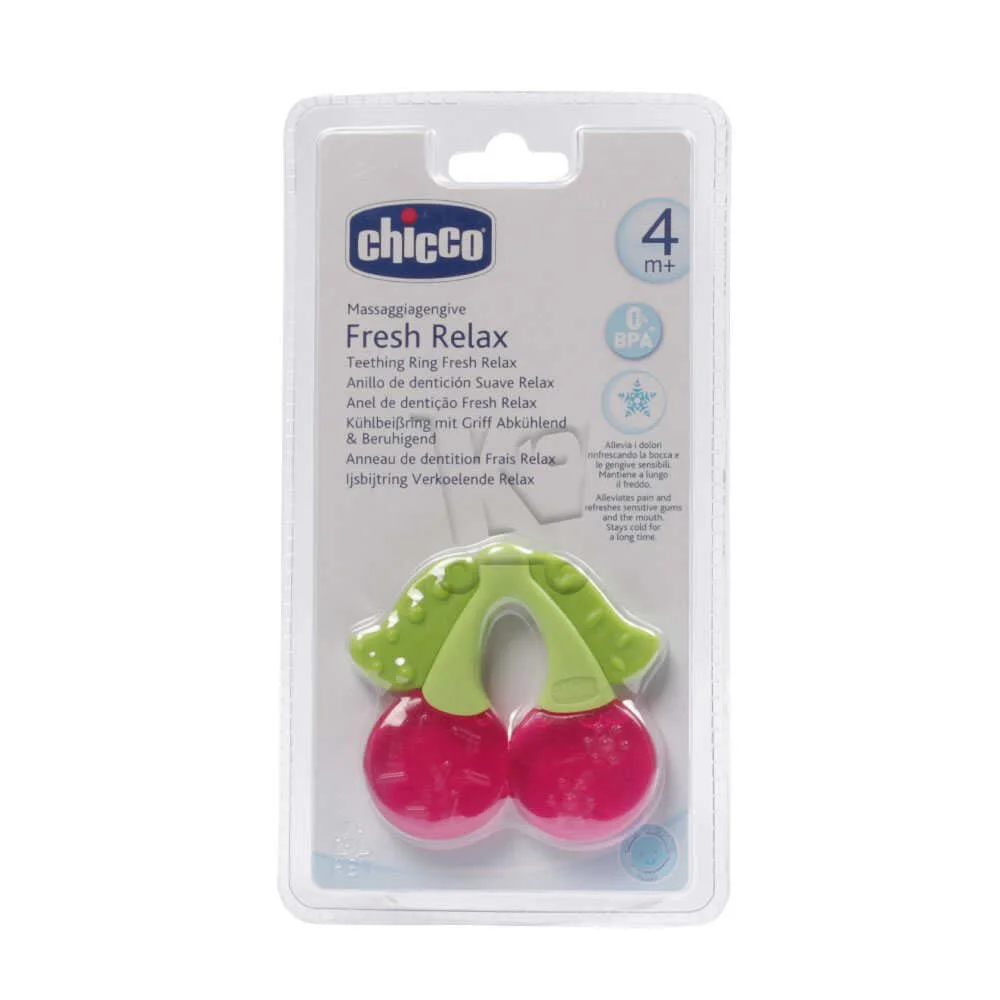 Chicco Anneau de Dentition Réfrigérant Fresh Relax 4m+ Cerise - Vins Rouges Harmonieux pour Chaque Occasion Anneaux de dentition réfrigérant | Suavinex