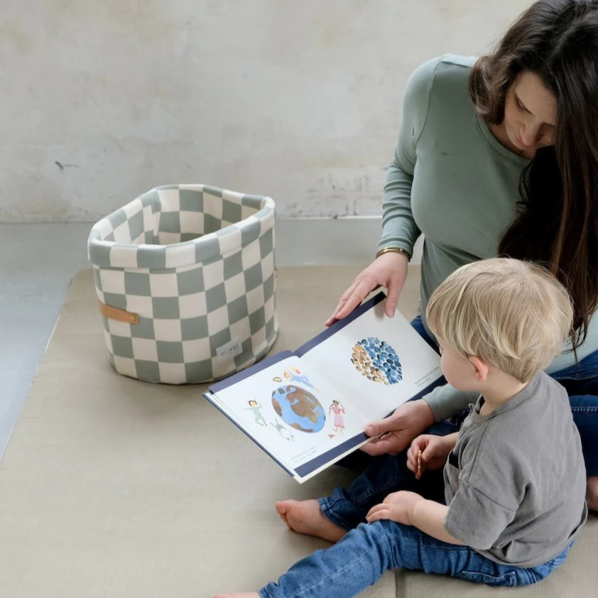 Mini mélodie Ciao Bazar Damier Céladon - Boutique Maman & Bébé – Produits Essentiels au Quotidien