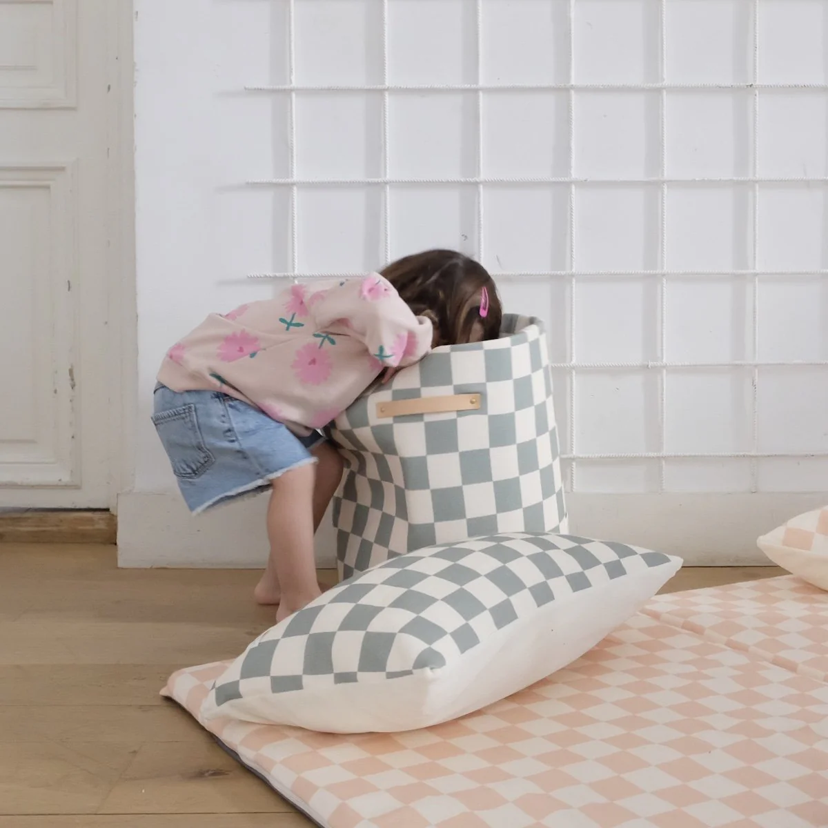 Ciao Afrique Bazar Damier Céladon - Boutique Maman & Bébé – Produits Essentiels au Quotidien