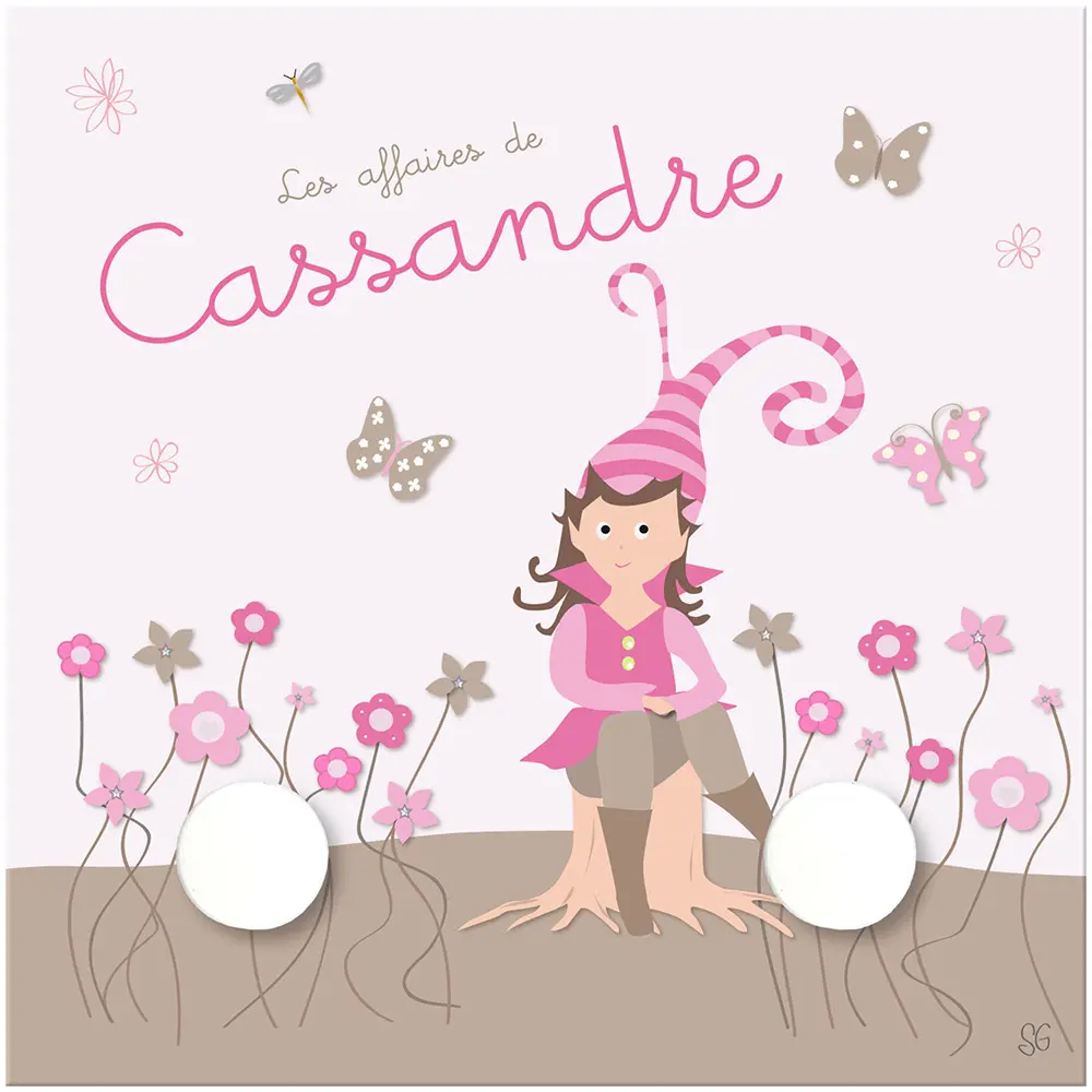 Portemanteau 2 patère de la princesse des elfes - Boutique Bébé en Ligne : Soins, Jouets et Articles Maison - {'count': 1, 'name': 'ailes'}