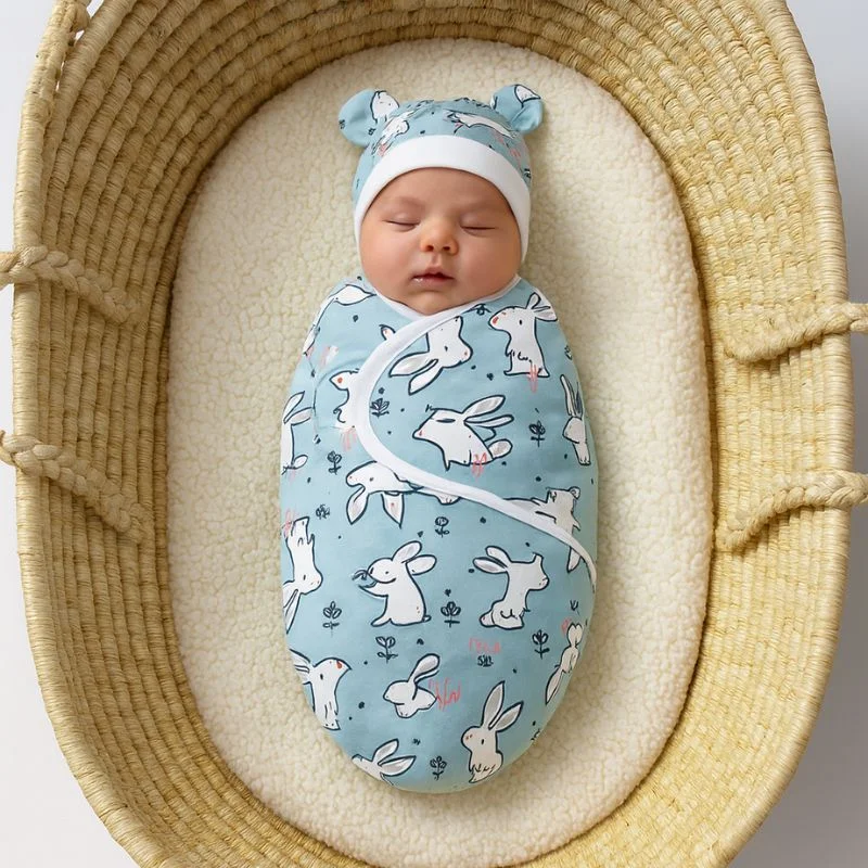 Couverture d'émmaillotage - bébé douce - Boutique Maman & Bébé – Produits Essentiels au Quotidien Couverture emmaillotage ǀ BabyNest™ – Besdodo