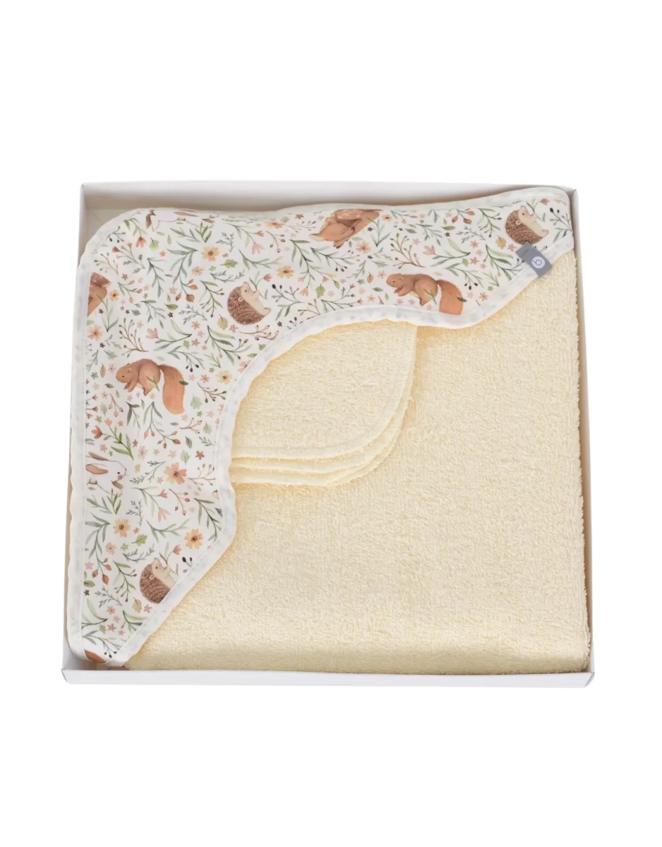 Sortie de bain pour bébé - Animaux de la forêt - Bambino par Baluchon - Boutique Maman & Bébé – Produits Essentiels au Quotidien CAPE DE BAIN POUR BÉBÉ | AnimalBabyCape™ – BébéBain
