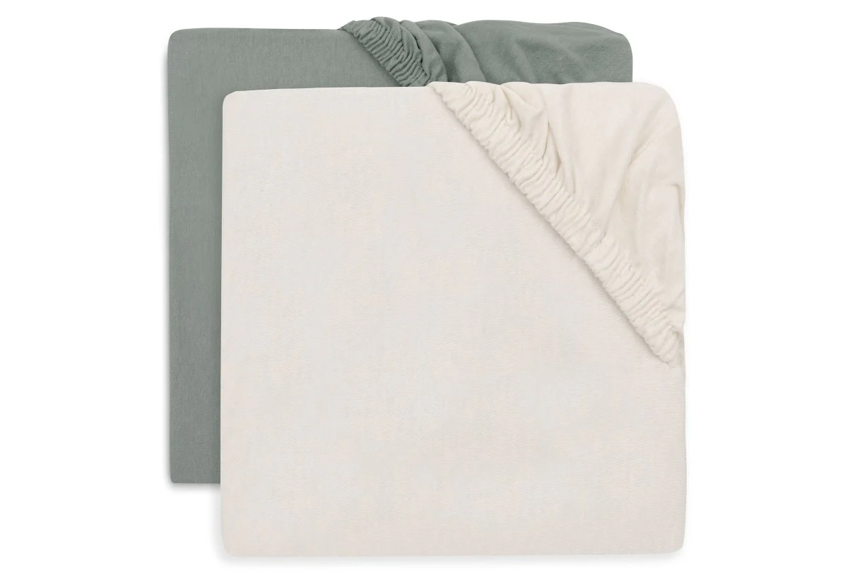 Jollein Drap-housse Toddler Sea Soins Green/Ivory 75X140Cm 2pcs - E-shop mondial – Produits durables, modernes et accessibles partout
