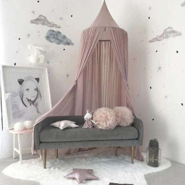 Ciel de lit rose - Boutique Maman & Bébé – Produits Essentiels au Quotidien - Vieux rose