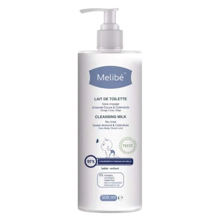 MELIBE – LAIT DE TOILETTE BEBE 500ml - ​Boulangerie-Pâtisserie | Pain au Levain & Viennoiseries​ - {'count': 4, 'name': 'Baby'}