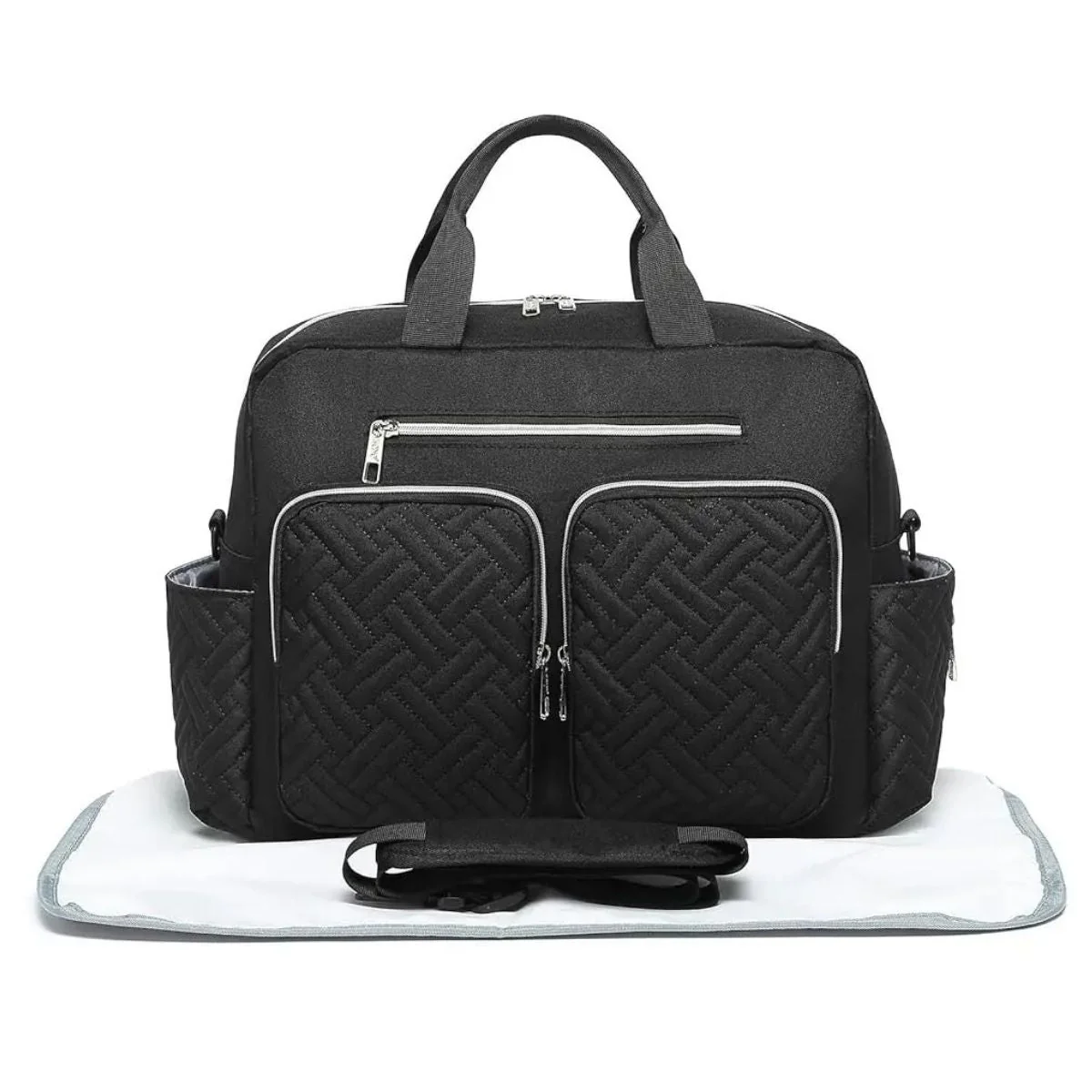 Sac a langer noir | Inspire la sécurité et l’assurance - Boutique Bébé en Ligne : Soins, Jouets et Articles Maison Sac à langer Teddy Noé