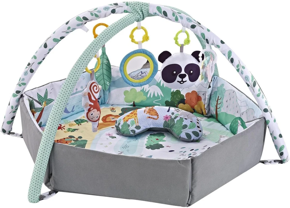 Tapis d’éveil Montessori 7-en-1 pour bébé de 0 à 6 mois - Vins Rouges Harmonieux pour Chaque Occasion Tapis d'éveil Montessori bébé, grand et réversible | Mon Tapis Montessori