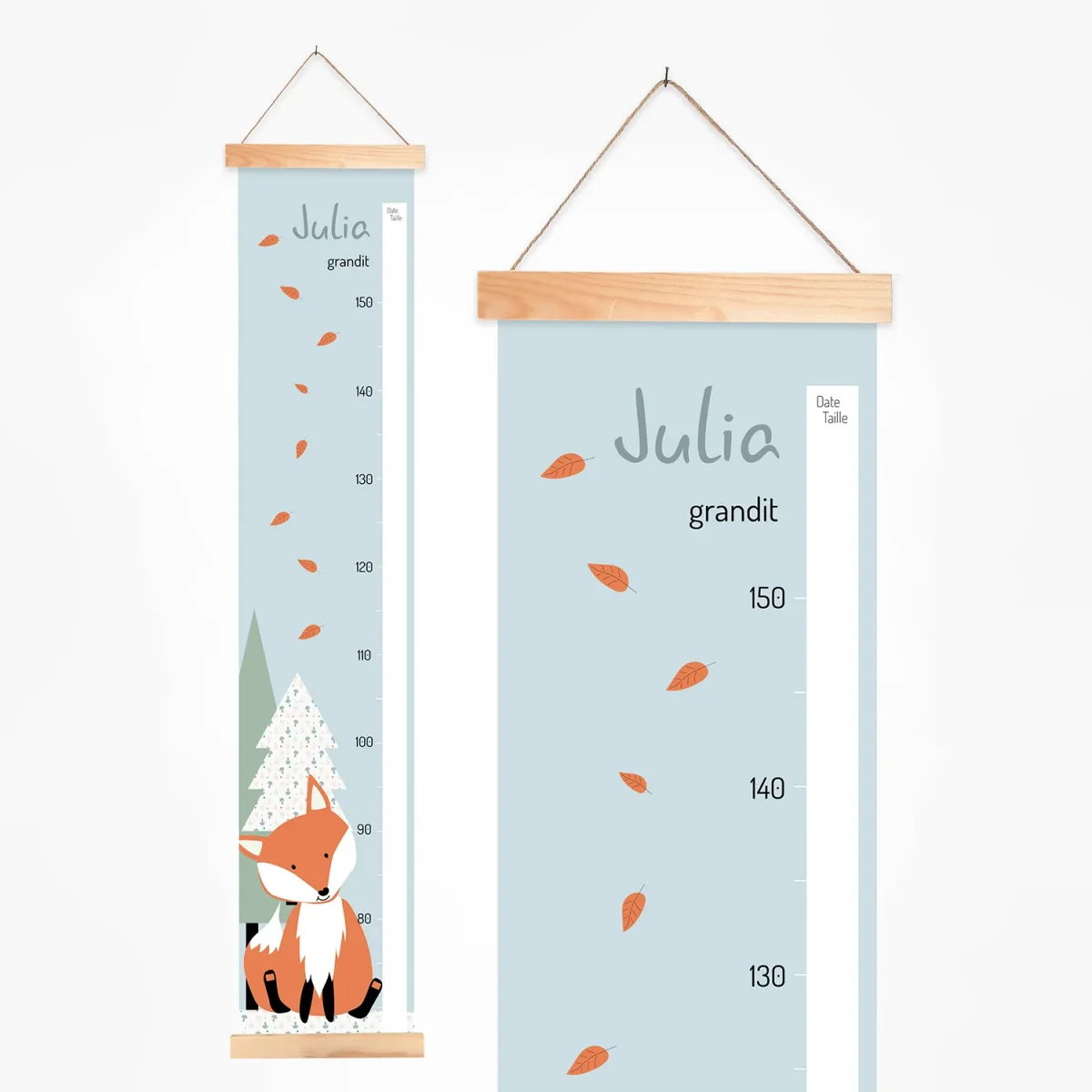 Toise bébé personnalisée du petit renard de la forêt - Boutique Bébé en Ligne : Soins, Jouets et Articles Maison - figurines renard forêt ligne soin jouet article