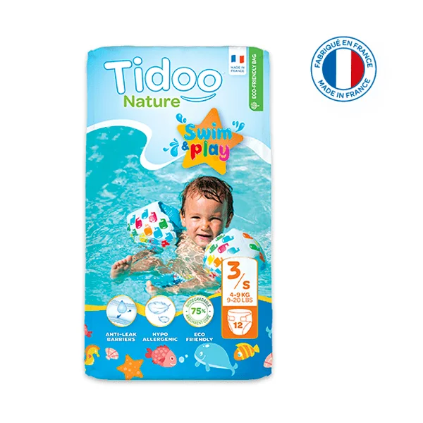 Couche de Piscine Écologique Taille 3 4-9kg 1×12 Tidoo Facile - Vins Rouges Harmonieux pour Chaque Occasion