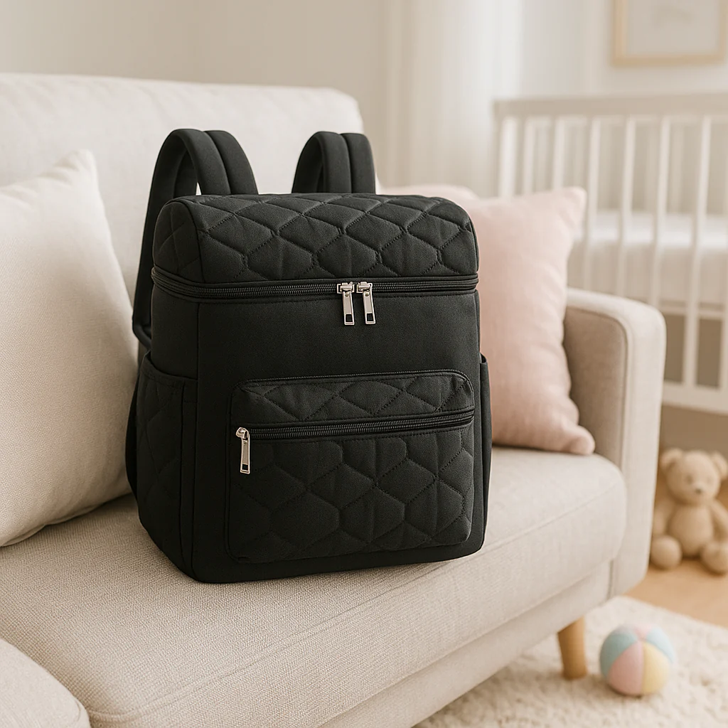Sac à langer noir | éclipse urbaine - Boutique Bébé en Ligne : Soins, Jouets et Articles Maison - {'count': 1, 'name': 'ans'}