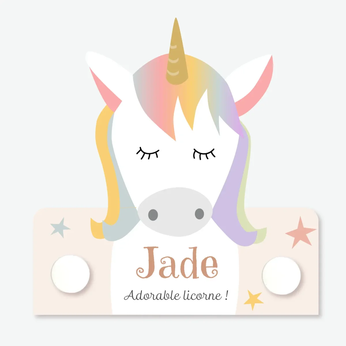 Porte-manteau licorne Collection Enchantés Boutique Bébé Ligne Soins Jouets Articles Maison