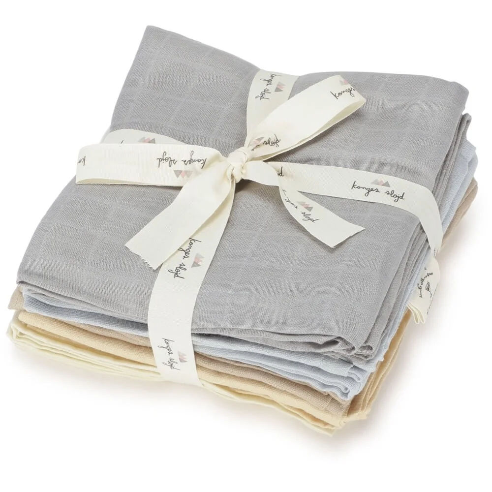 Konges Slojd Ensemble Langes Bleu||Konges Slojd Muslins Blue Boutique Bébé Ligne Soins Jouets Articles Maison