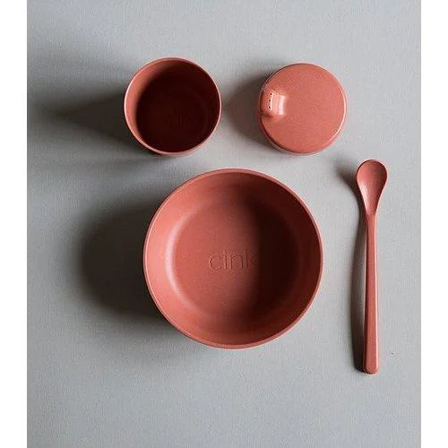 Cink - Boîte Cadeau Bébé (Bol, Cuillère, Verre, Couvercle) - Brick||Cink - Giftbox Baby (Bowl, Spoon, Mug, Lid) - Brick - Boutique Bébé en Ligne : Soins, Jouets et Articles Maison - {'count': 1, 'name': 'hêtre'}