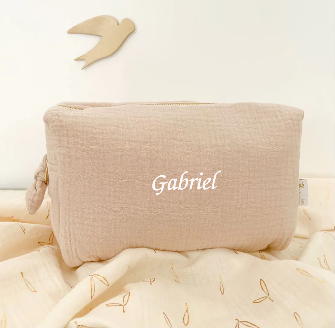 Trousse de toilette latte - doodle Boutique Maman & Bébé – Produits Essentiels au Quotidien