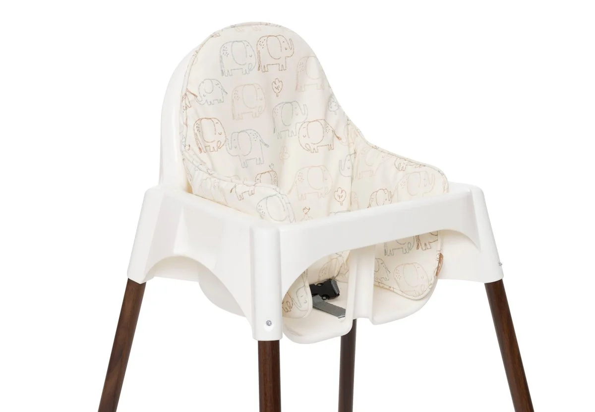 Jollein Chaise haute en coussin Contes d'éléphants - E-shop mondial – Produits durables, modernes et accessibles Elements partout