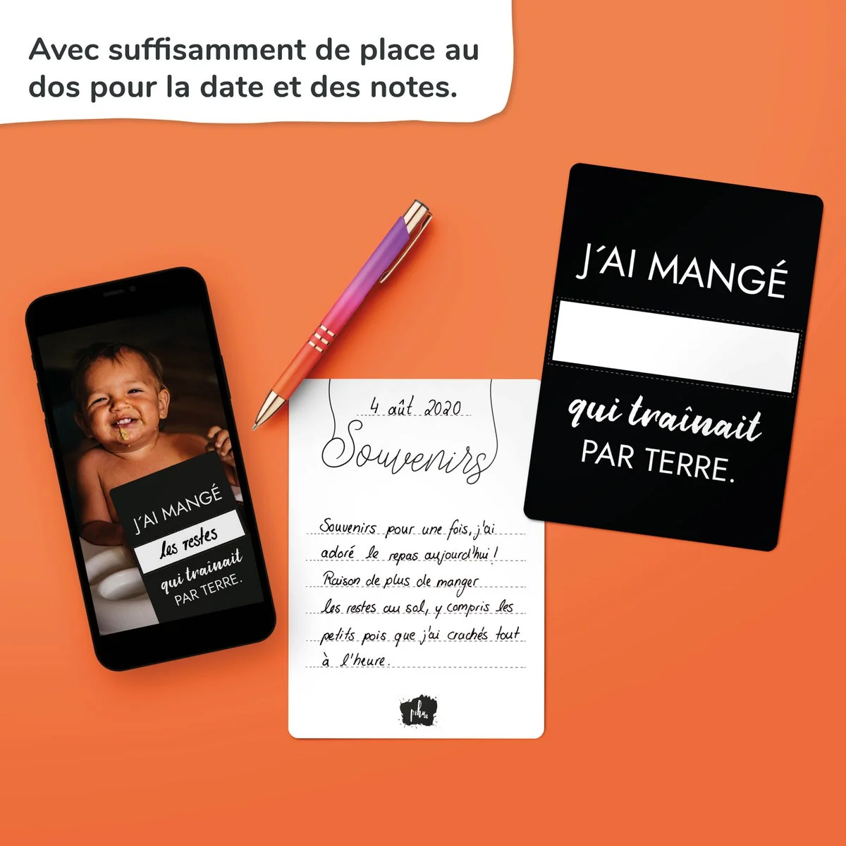 Cartes sincères Bébé cartes drôles monde Édition Limitée Art Table Française Promotion